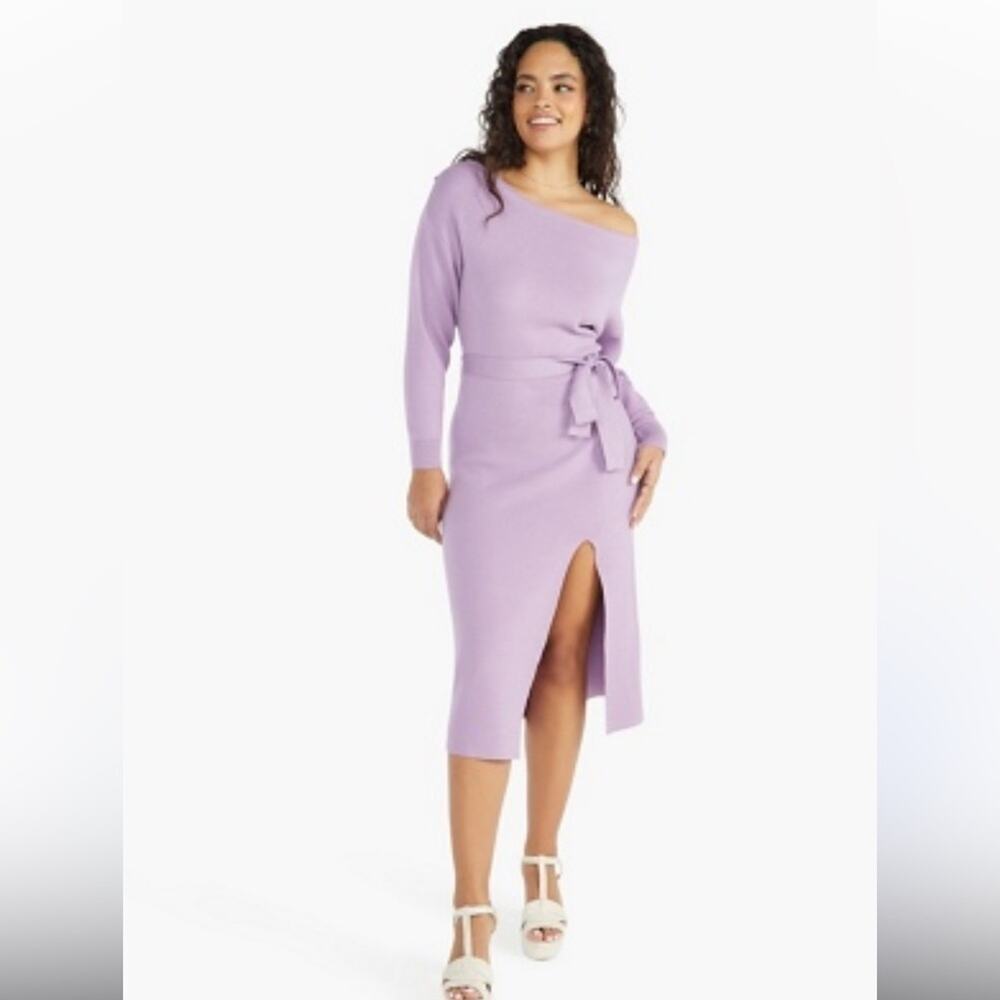JUSTFAB
Boat Neck Dolman Midi Sweater Dress Size S